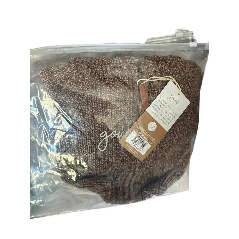 Goumi KNIT HOODIE | BARK‎ NWT 3-6 months
